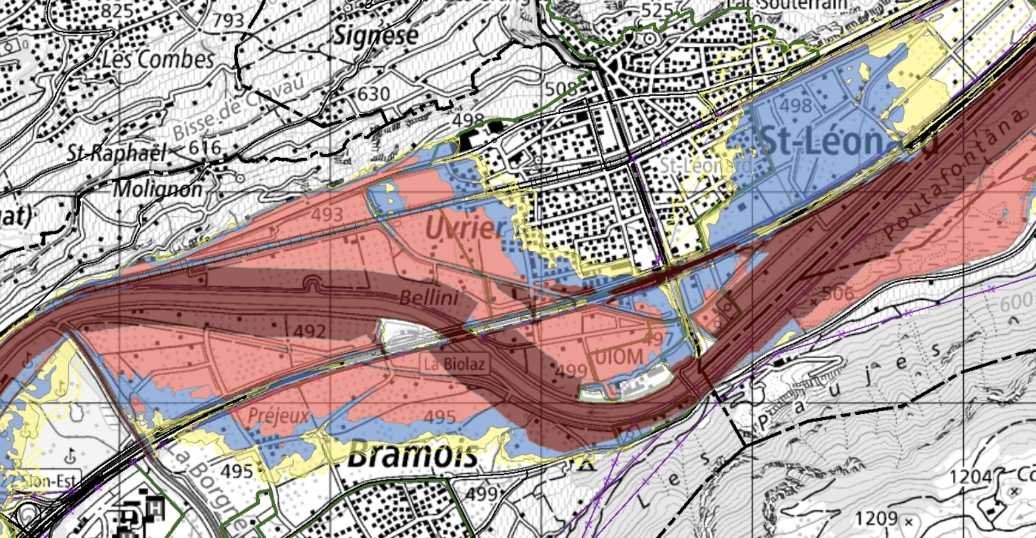 Carte des dangers